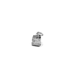 Load image into Gallery viewer, Silver charm shaped like a small truck on a white background
