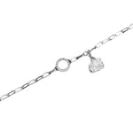 Load image into Gallery viewer, Silver chain bracelet with Mendel's tuk-tuk  charm on a white background
