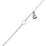 Load image into Gallery viewer, Silver charm chain necklace with a small round pendant  and charm on a white background
