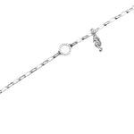 Load image into Gallery viewer, Silver bracelet with a seahorse charm on a white background
